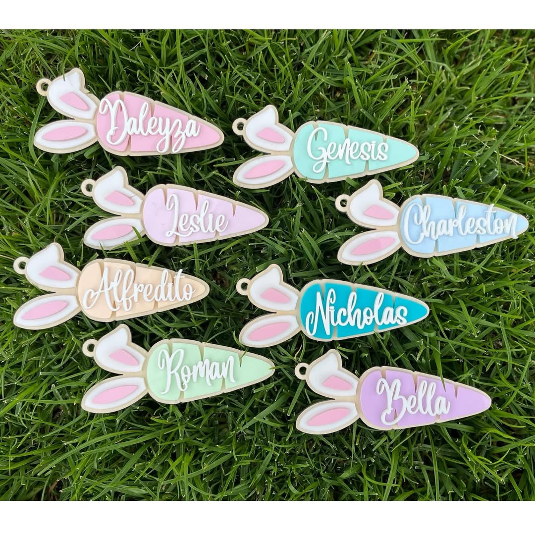 Aveni Designs Easter basket tag color options